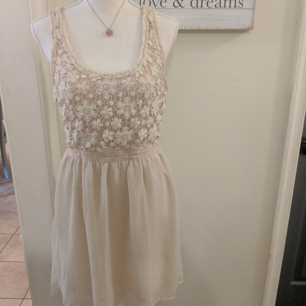 American eagle blush colored dress sz sm